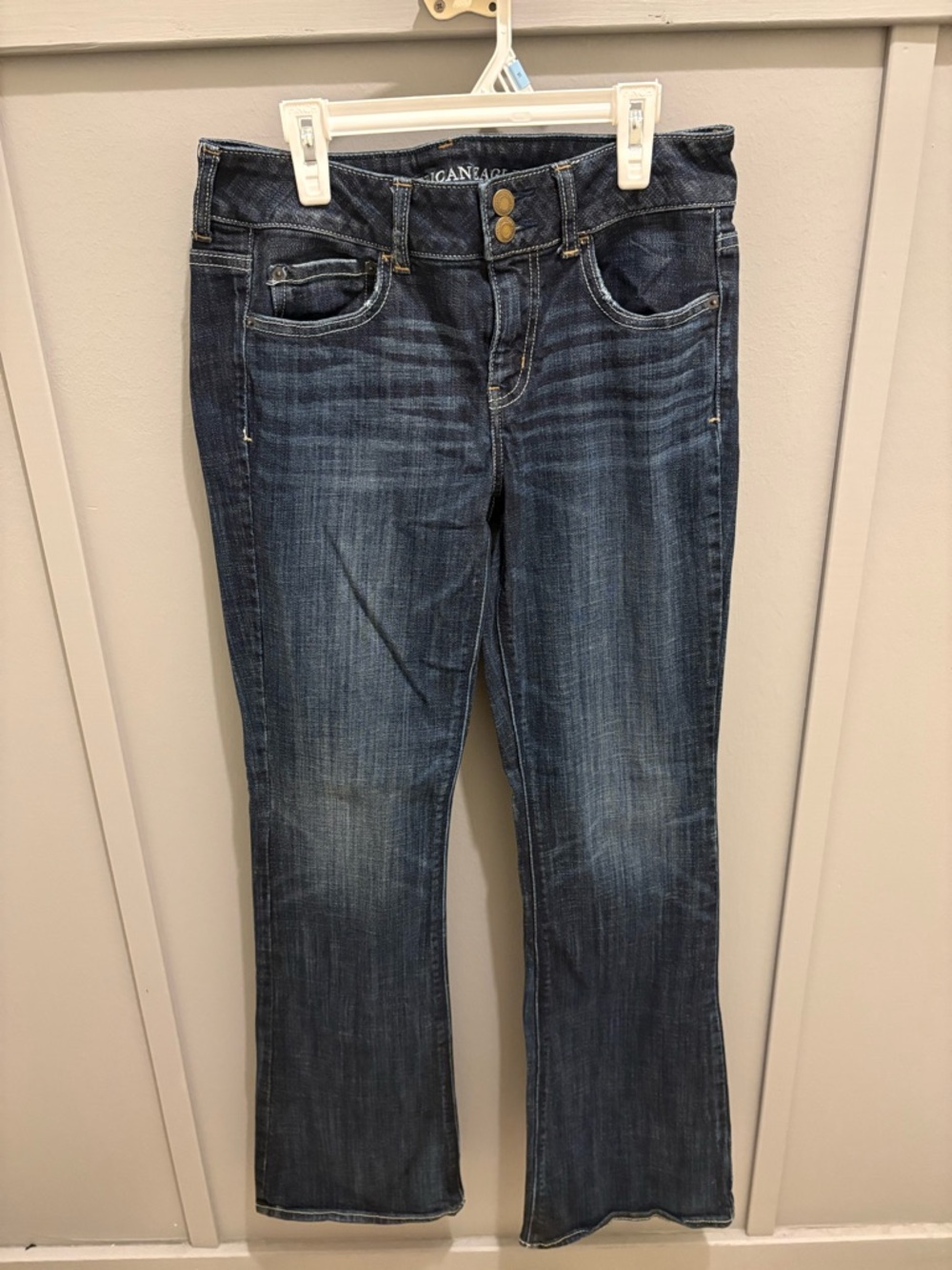 American Eagle Outfitters Dark Blue Artist Stretch Jeans